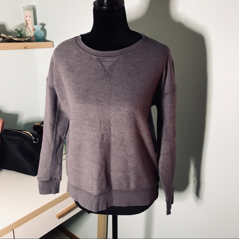 American Eagle Crew Neck Sweatshirt Purple
